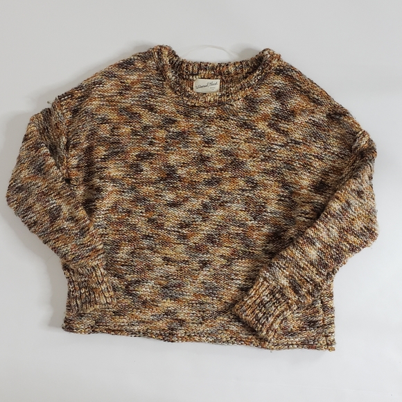 Multicolored earth tones womens sweater - Picture 3 of 4